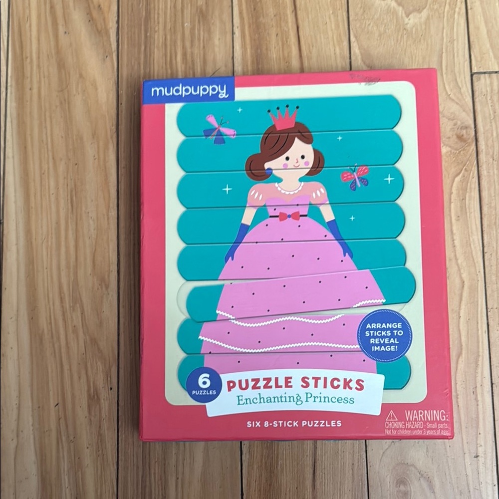 Enchanting Princess Puzzle Sticks - Pink and Blue